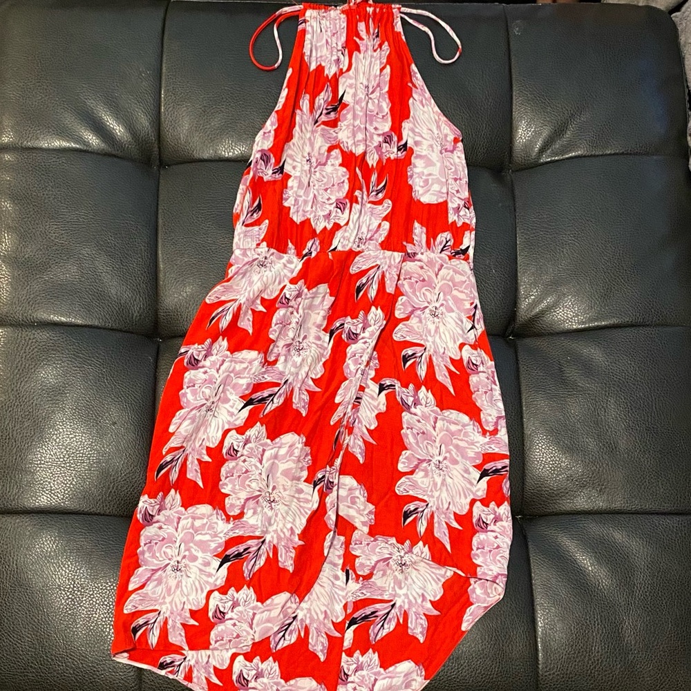 Tropical Red Dress